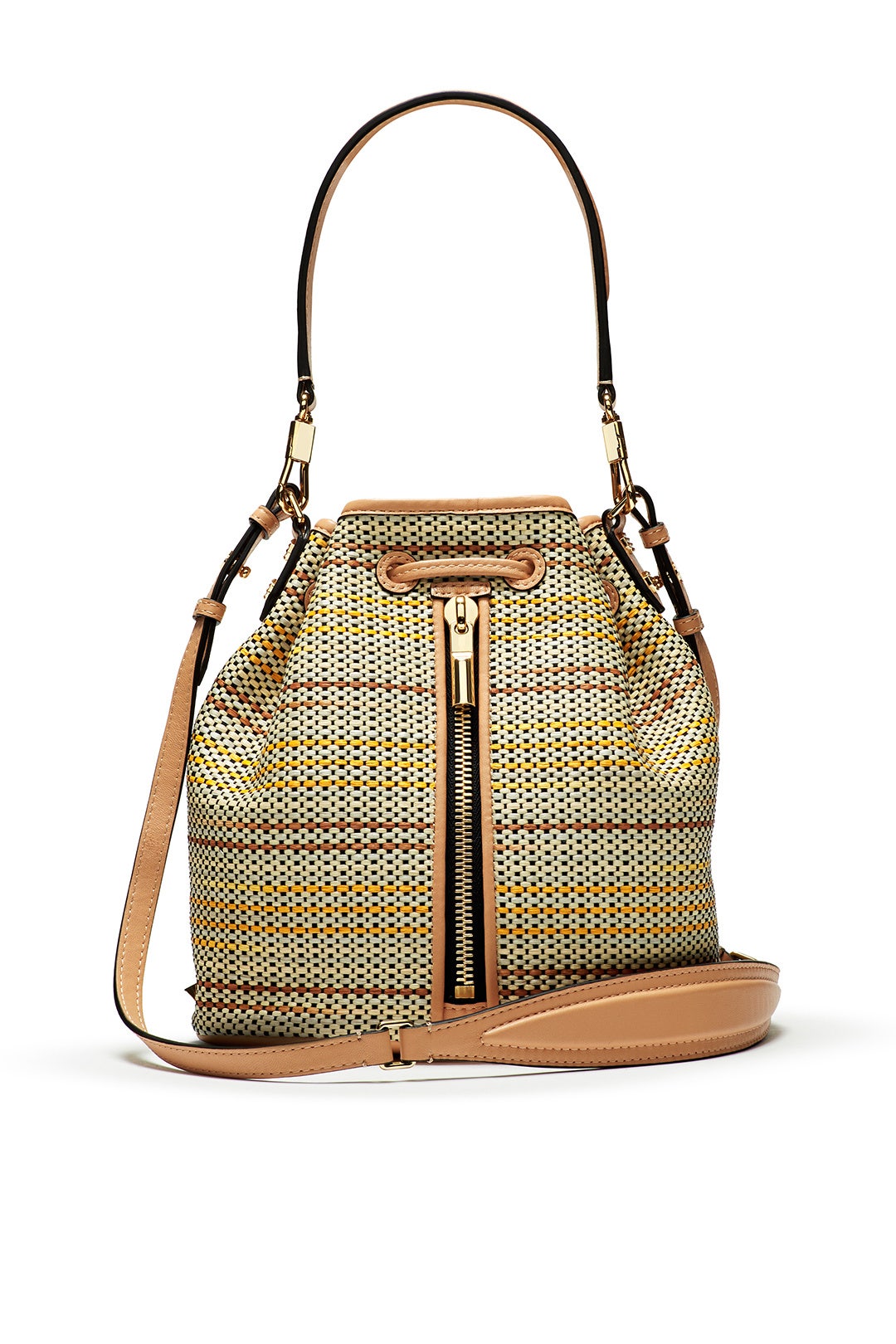 Woven Cynnie Bucket Bag by Elizabeth and James Accessories