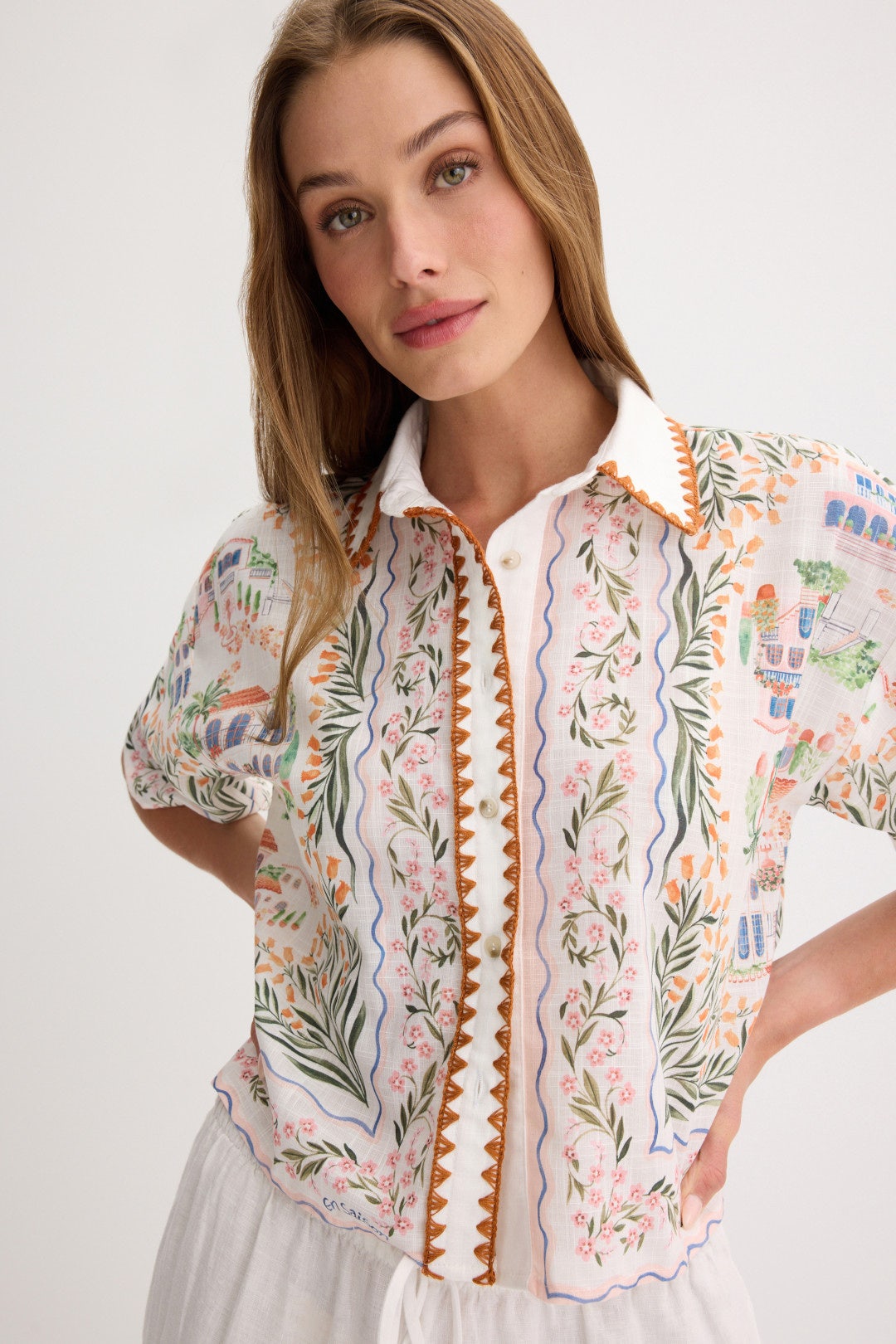 Alaia Linen Top