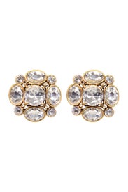 Classic Crystal Earrings by Oscar de la Renta
