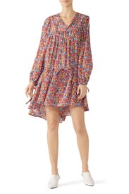 Multi Floral Shift Dress by Perseverance London