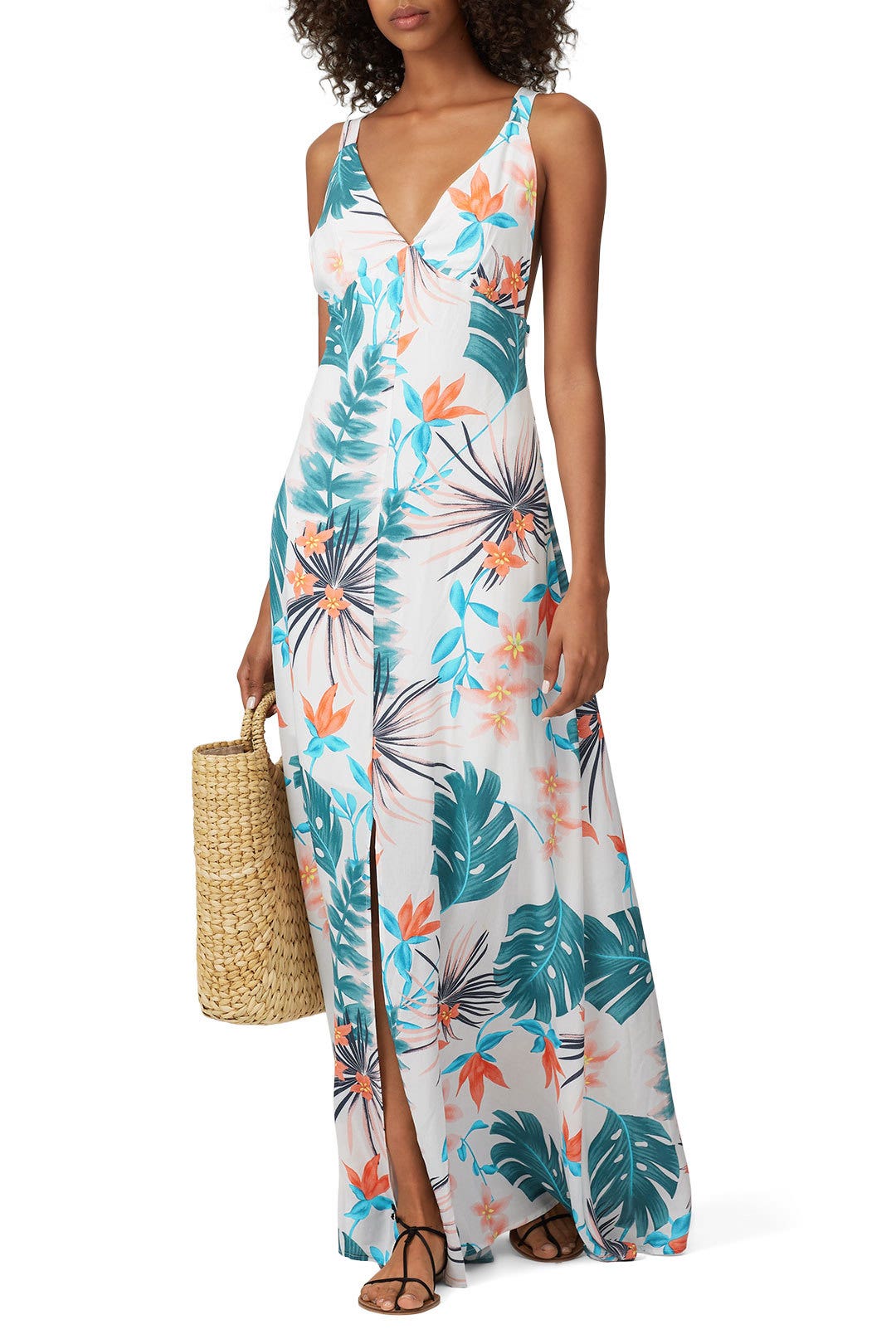 Palm Printed Maxi by Slate & Willow 0