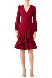 Red Ruffle Dress by Alexia Admor