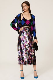 Argyle Gem Crop Top by Le Superbe