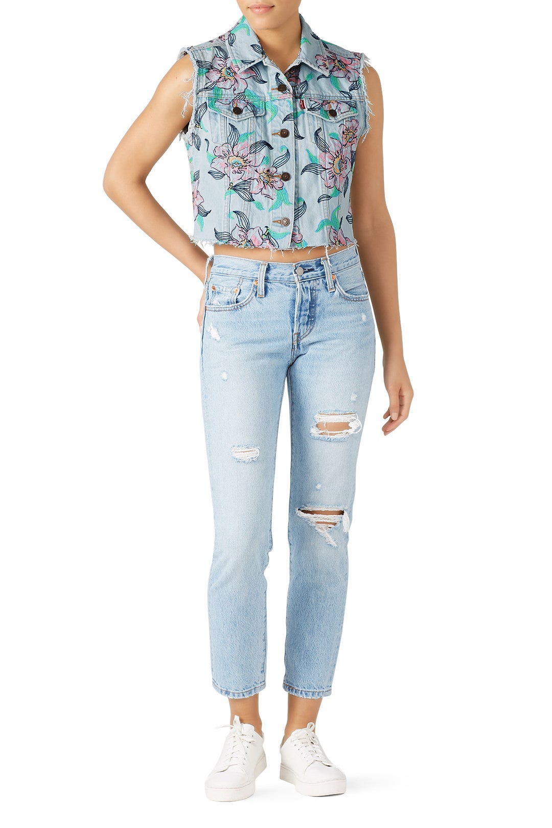 Floral Crop Vest by Levi's 0