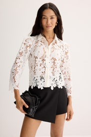 June Roja Lace Top by Milly