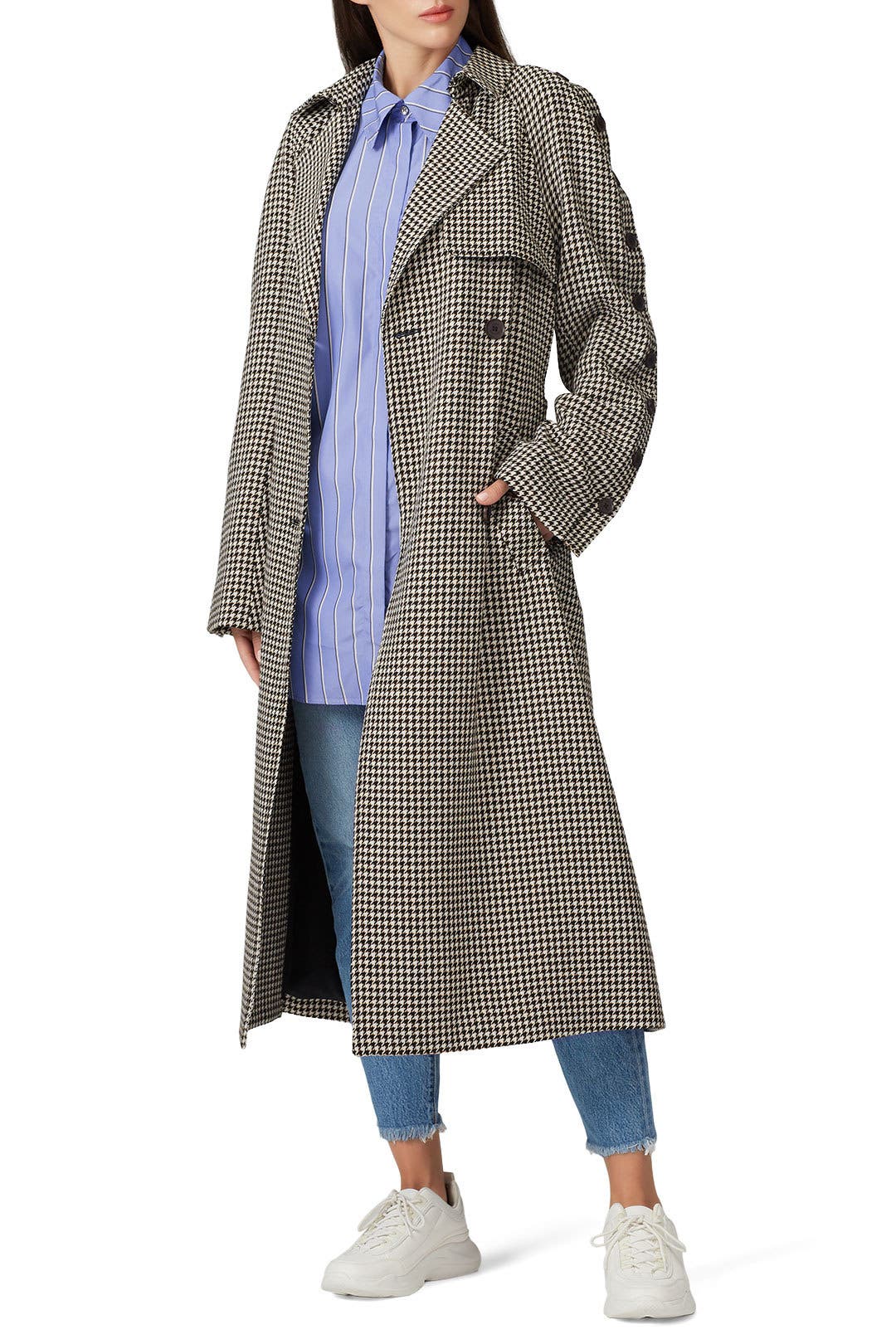 ジャケット・アウター rokh DOUBLE LAYERS TAILORED COAT Rokh Double Layer Trench Coat | italist