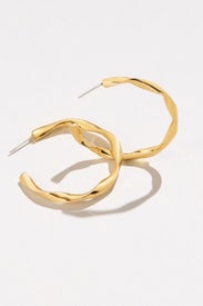 Twist Hoop Earrings by Soko