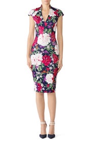 Floral Collared Sheath by Alexia Admor