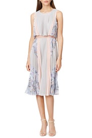 Ola Pleated Dress by BCBGMAXAZRIA
