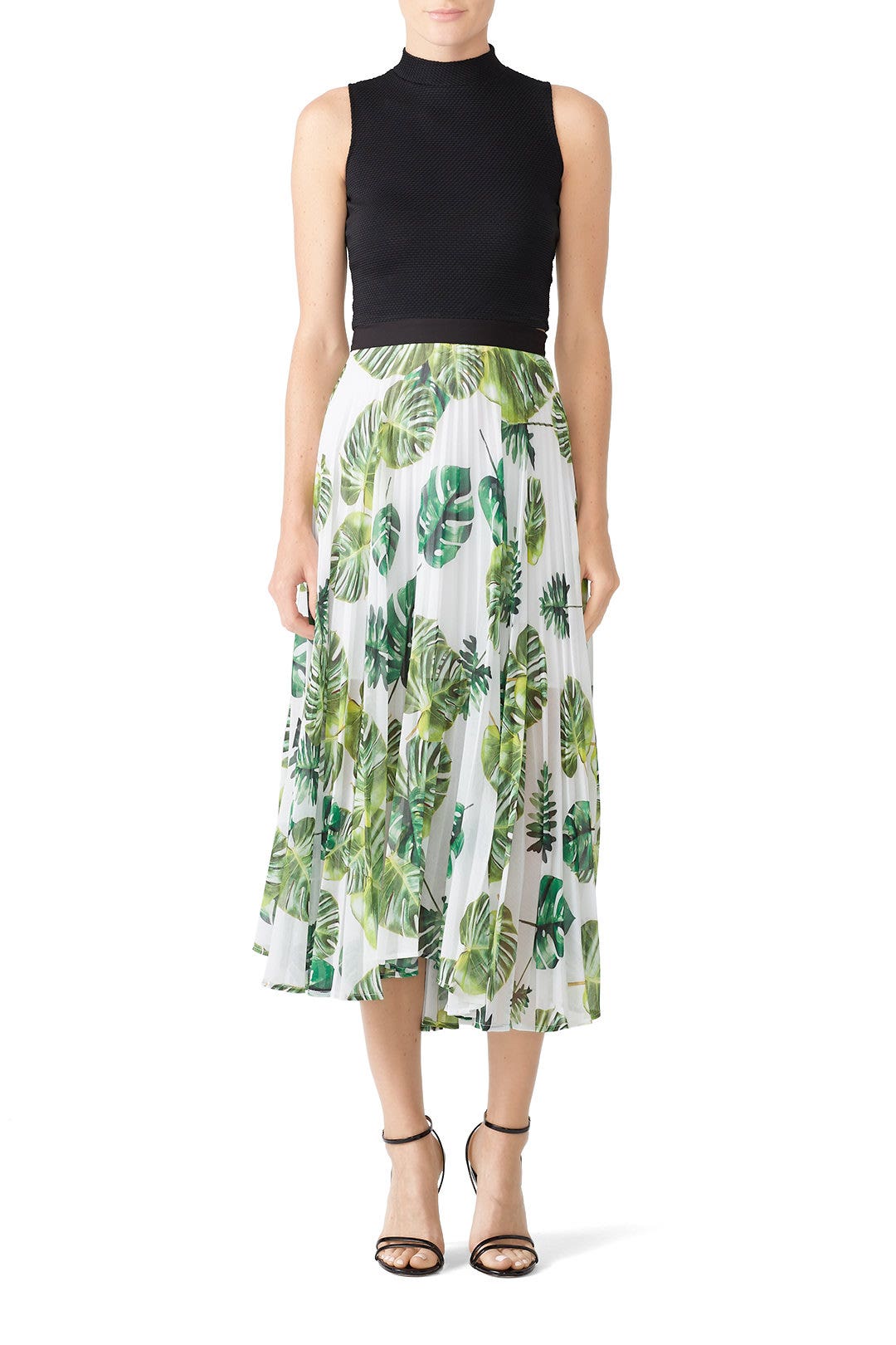 Leaf Print Clara Skirt by DELFI Collective 0