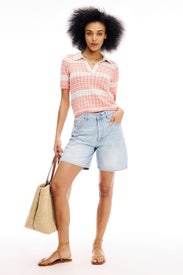 Spencer Striped Polo Sweater by Marine Layer