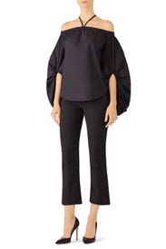 Black Tilda Blouse by Rebecca Minkoff