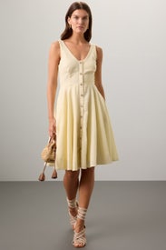 Seersucker V-Neck Dress by Slate & Willow