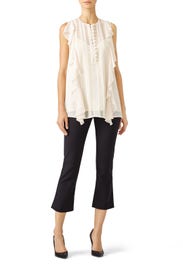 Gauze Ruffle Top by Jason Wu