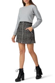 Tweed Jupe Skirt by The Kooples
