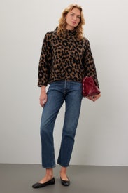 Leopard Mock Neck Sweater by kate spade new york