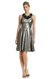 Metallic Mars Dress by Lela Rose
