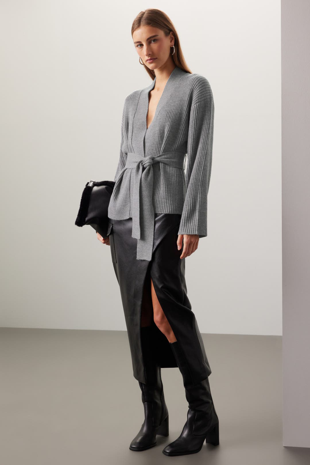 Gray Wrap Cardigan by Marissa Webb x RTR | Rent the Runway