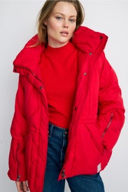 Hoodie Padded Quilted Jacket by OOF