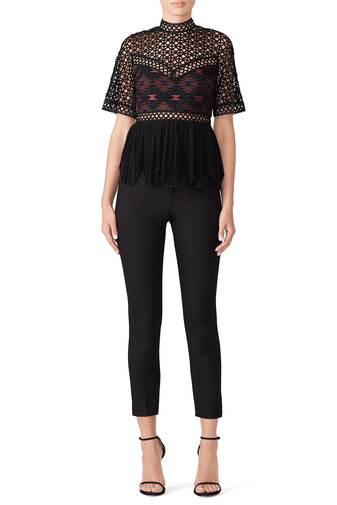 Illusion Peplum Top by PINKO 0