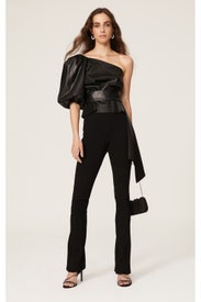 Sofie Faux Leather Top by Sachin & Babi