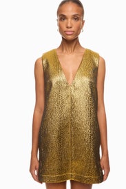 Fountain Metallic Mini Dress by SIMONMILLER