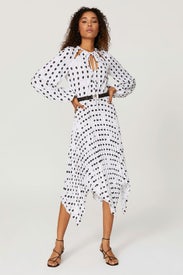 Fingerprint Bohemia Dress by Thebe Magugu