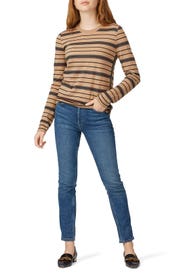 Striped Madeline Pullover by Tory Burch
