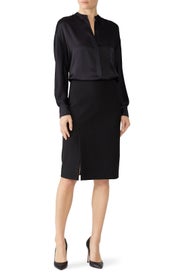 Black Pencil Skirt by VINCE.