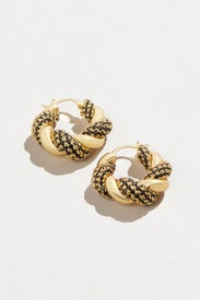 Croissant Hoops by Crystal Haze Jewelry