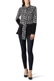 Feather Two Tone Blouse by Derek Lam 10 Crosby x RTR