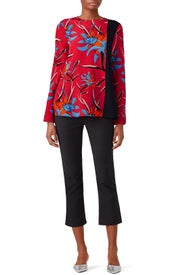 Side Slit Blouse by Diane von Furstenberg