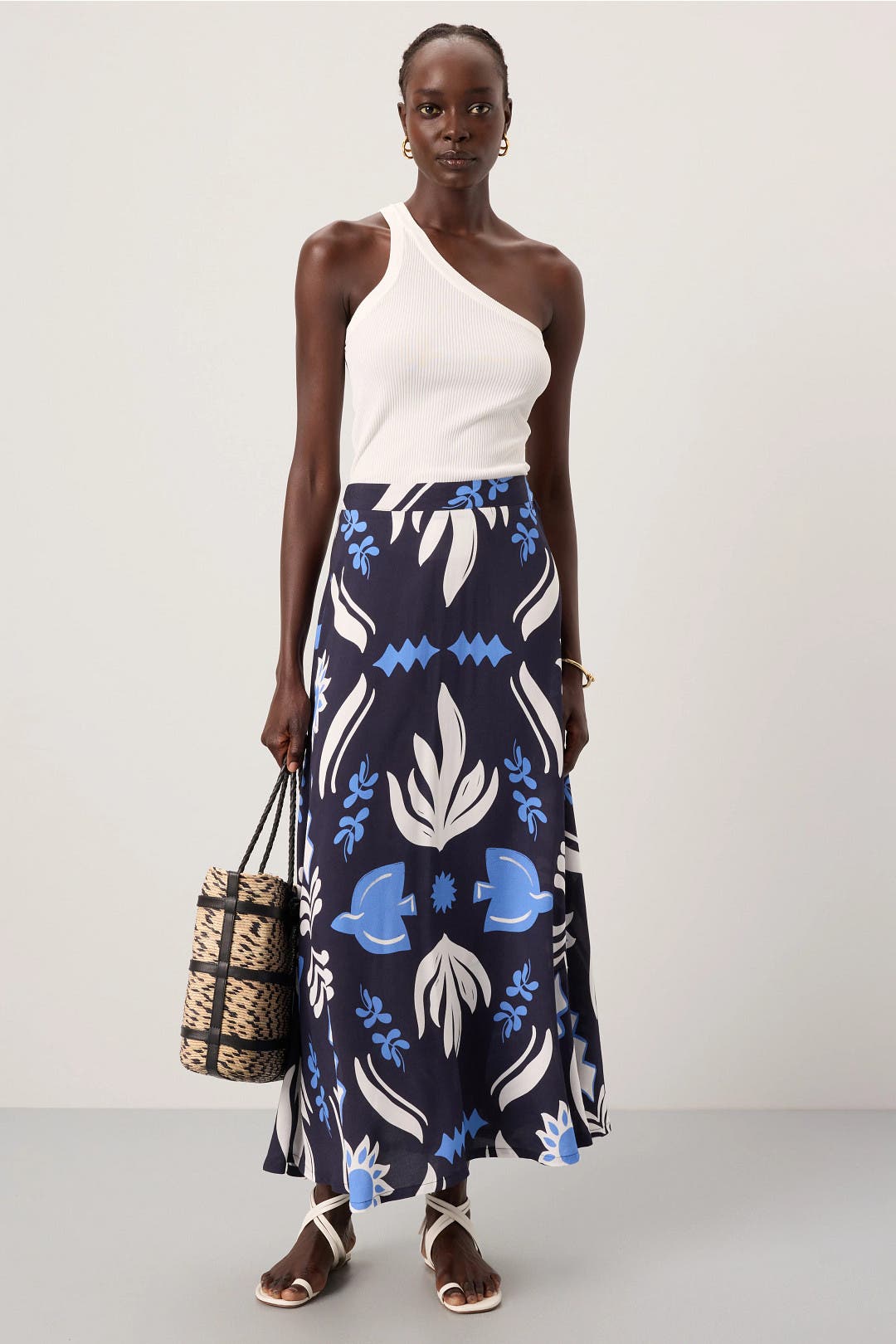 Chain Scarf Print Skirt by Maje | Rent the Runway