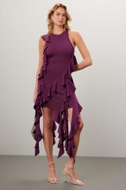 Wilda Ruffle Dress by SIMKHAI