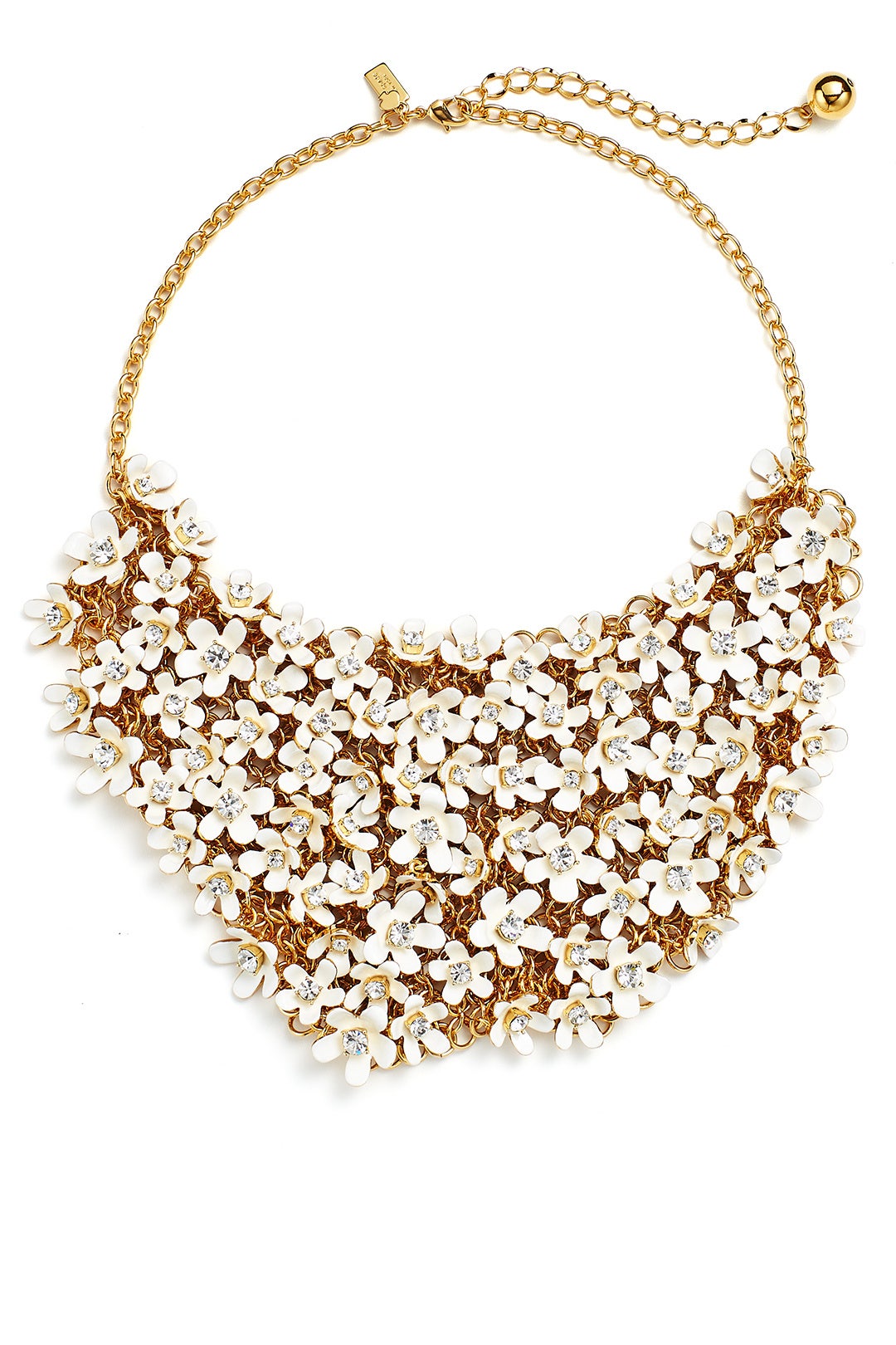 White Pretty Petals Statement Necklace by kate spade new york accessories