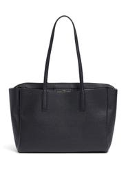 Black Wide Tote Bag by Marc Jacobs Handbags