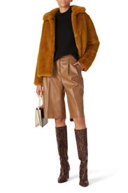 Faux Fur Topaz Coat by NOIZE