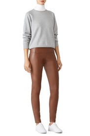 Tan Vegan Leggings by Paper Crown