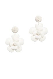 Plastic Flower Earrings by Sachin & Babi Accessories