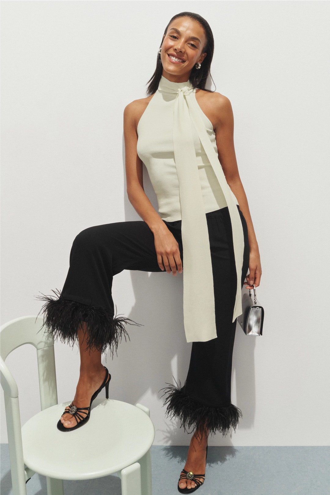 Halter Scarf Top by LAPOINTE 0