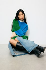 Elle Textured Crew Knit by Apiece Apart