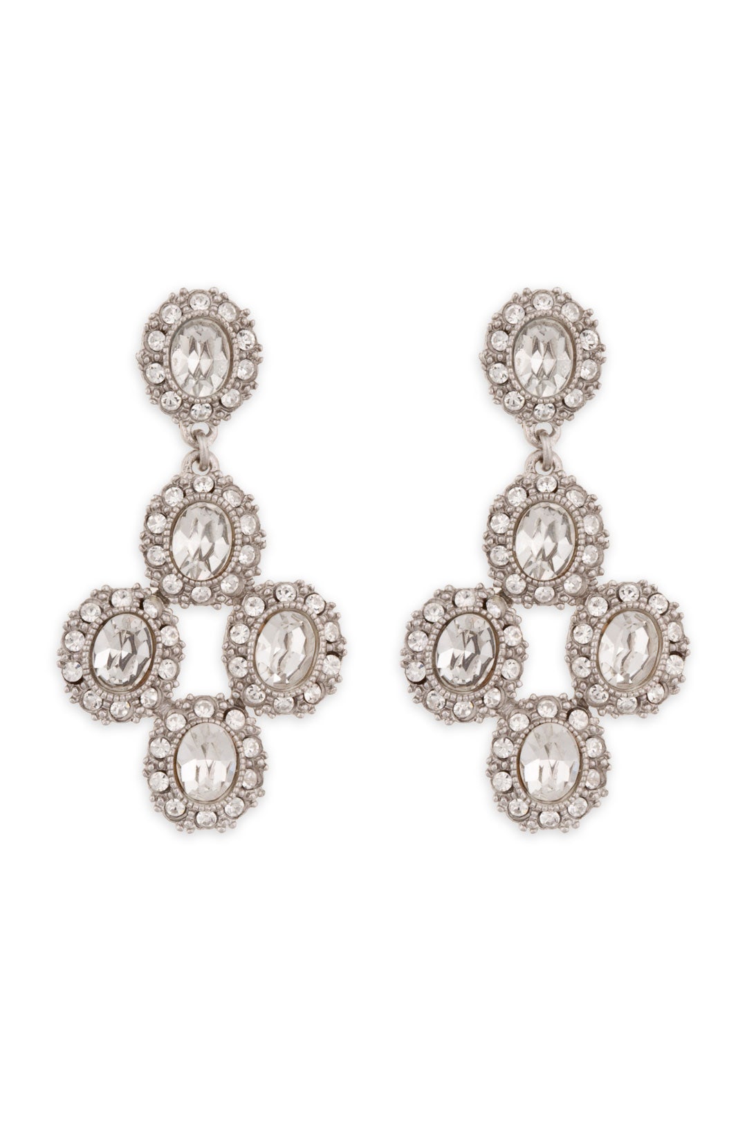 Antique Crystal Fab Drop Earrings by Ciner 1