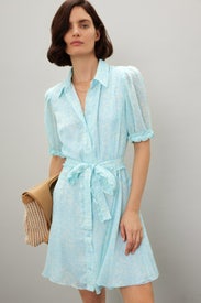 Blue Floral Mini Dress by Derek Lam 10 Crosby x RTR