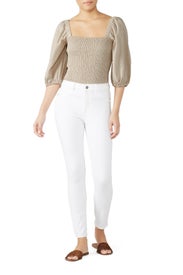 Sand Puff Sleeve Top by 525 America