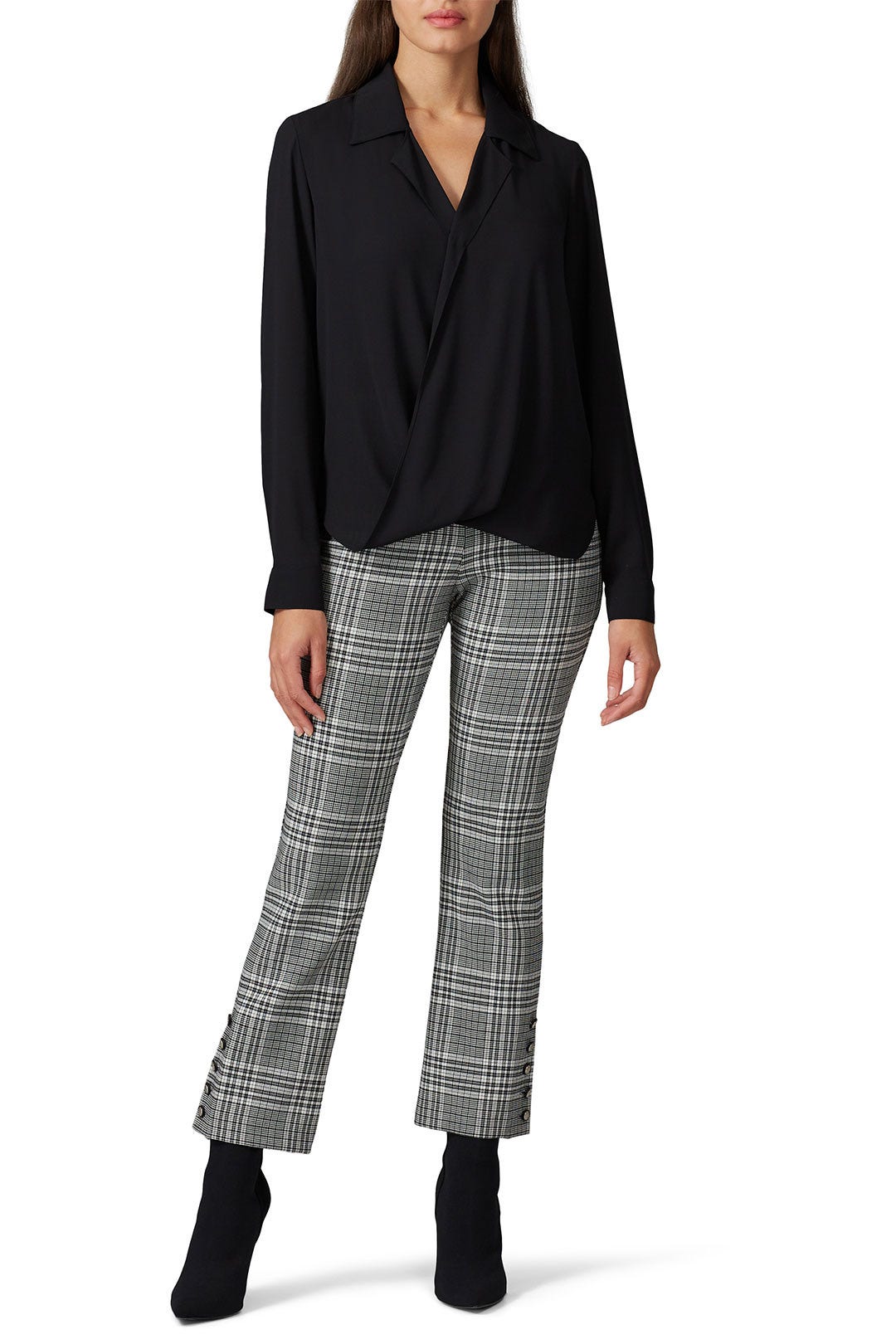 Black Crossover Top by Fifteen Twenty 0
