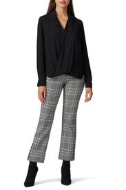 Black Crossover Top by Fifteen Twenty