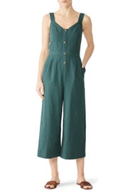 Lenox Button Up Culotte Jumpsuit by Greylin