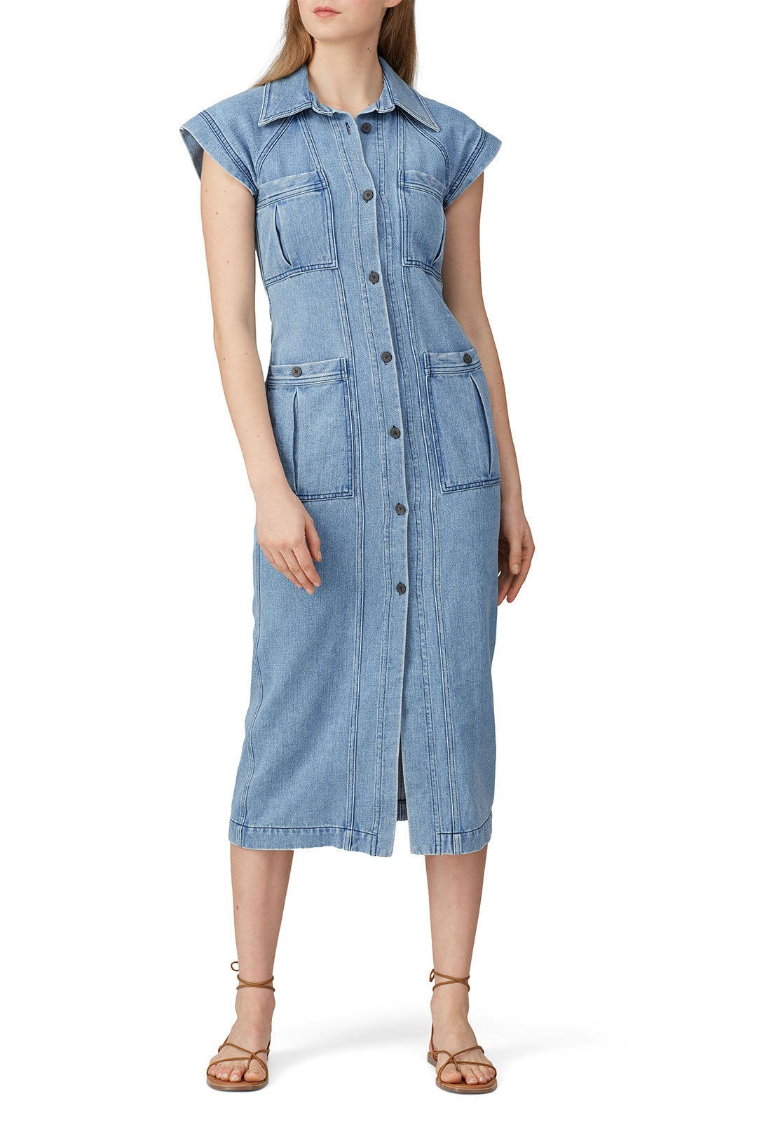 Denim Analia Dress by Mara Hoffman 0
