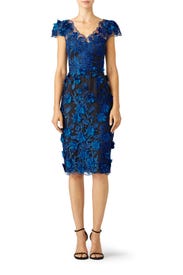 Floral Embroidered Dress by Marchesa Notte