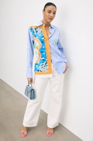 Shirt In Striped Poplin by Moschino Jeans